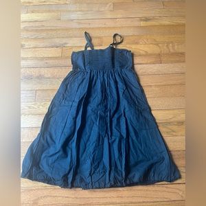 Girls Laser Cut Double Lined Black Dress